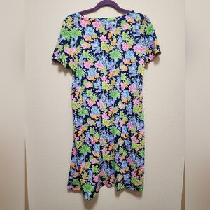 Lilly Pulitzer+ DisneyNavy Floral Shift Dress MEDIUM